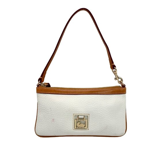 Dooney & Bourke White Pebble Grain Convertible Wristlet - Picture 1 of 11